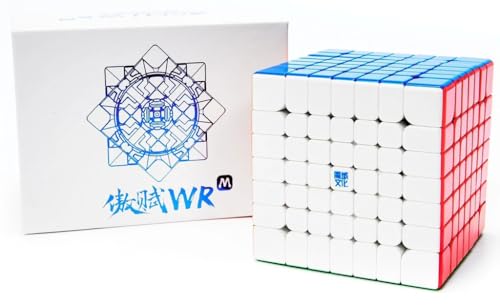 Image of HAWKISTER Moyu Aofu Wr M 7X7 Magnetic Cube Moyu Aofu Wrm Puzzle 7X7X7 Magic Stickerless Speed Cube, For Kid