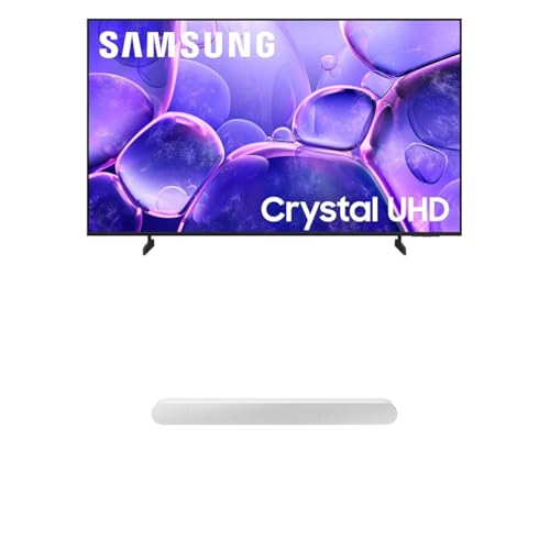Image of Samsung 50-Inch Class Crystal UHD U8000F 4K Smart TV (2025 Model) Endless Free Content, Crystal Processor 4K S61D 5.0ch Soundbar w /Wireless Dolby Atmos Audio, All-in-One Design, HW-S61D /ZA
