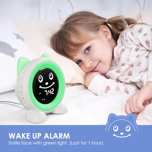 Fivehome A100 Toddlers Sleep Training Clock, Kids Alarm Clock With Night Light & Nap Timer, Ok To Wake Clock thumb #1