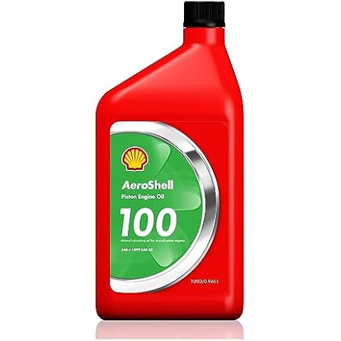 AeroShell Oil 100 SAE Grade 50 Straight Mineral Aircraft Oil Cover