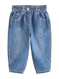 Des essentiels intemporels NEXT Fille Jean Barrel Jean Bleu Moyen 9 Mois-12 Mois