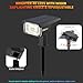 LEREKAM Solar Outdoor,40 LEDs Color Changing RGB Solar Landscape Path Lights,USB & Solar Powered Multicoloured Spotlights,14 Colors Auto Cycling Spotlights for Yard,Garden,2 Pack