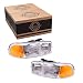 Driver and Passenger Headlights Headlamps Replacement for GMC Pickup Truck SUV 15850351 15850352