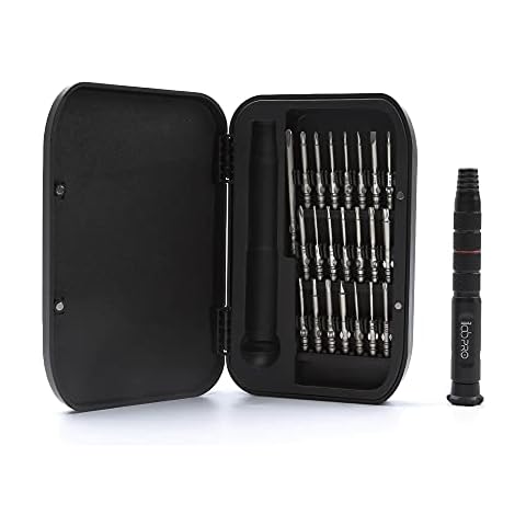 ilabPRO Precision Screwdriver Set - Toolkit with Magnetic Screwdriver bits and Hand Tools for Phone, Tablet, Laptop, PC, Watch and Glasses Repair - Includes Torx, Hex, Tri and Pentalobe (23 Piece) Cover