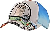 Disney Boys' Little Toddler Baseball Hat, Toy Story Buzz Lightyear Kids Cap, Blue/White, Ages 4-7