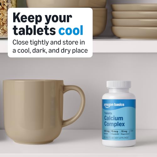 Amazon Basics Calcium plus Vitamin D2, 65 Tablets (2 month supply) - image 4