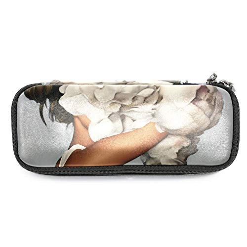 Preisvergleich Produktbild Personalisierbares farbiges Federmäppchen, Kapazität, Stifteetui, Doppelreißverschluss, Schreibwaren-Tasche, Kosmetiktasche mit Fächern für Mädchen, Jungen und Erwachsene