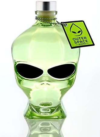 Outerspace Vodka Green Martian Alien Skull, 70cl, 40% ABV