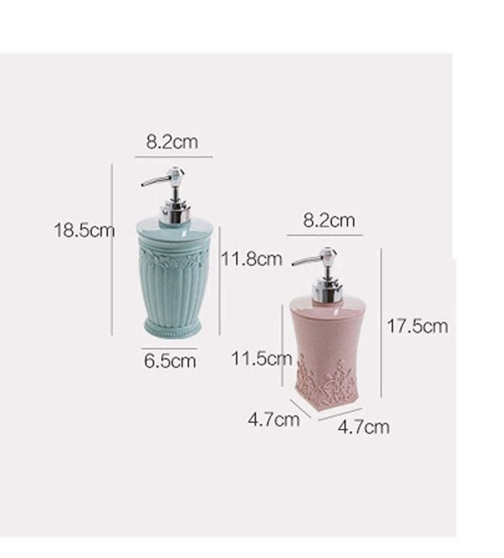 Dozownik mydła 13,5 OZ Plastikowa Butelka Z Pompką Do Mydła Wielokrotnego Napełniania Do Mydła W Płynie, Szamponu, Zlewozmywaka Do Mycia Ciała Dozownik mydła piankowego (Color : Rosa, Size : 400ml)