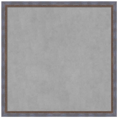 Amanti Art Blue Framed Magnetic Board, 26x26, Modern Office Decor