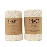 Anact - Hemp Hand Towel - Fast Drying Organic Cotton Blend Spa Quality Hand Towel - 55% Hemp, 45% Or