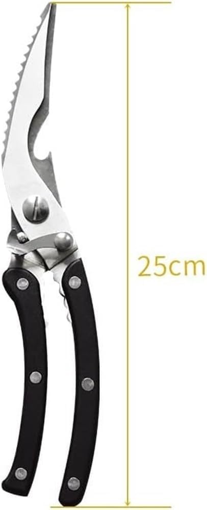 Kitchen Poultry Shears, Powerful Stainless Steel Chicken Bone Scissors Aluminum Handle