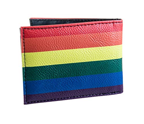 LGBTQ Rainbow Marijuana Pot Leaf Cannabis Bi-Fold Wallet3