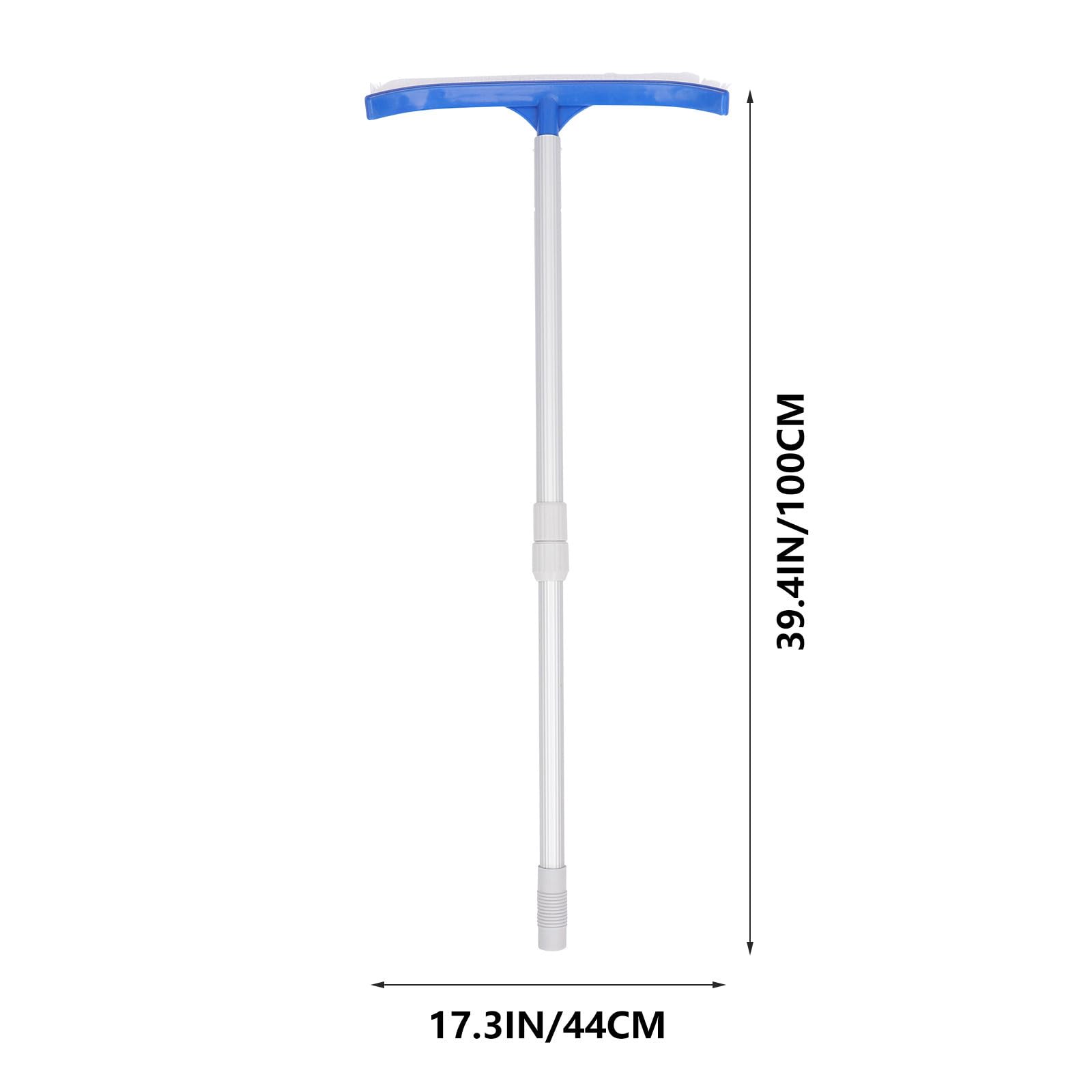 Cepillo de Limpieza para Piscina Azul Abs para Suelos y Paredes | Mango Firme, Mano Portátil, Barrido de Suciedad Delicada, Uso Exterior