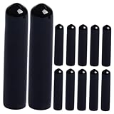 POPETPOP 12個 酒塞帽 キッチン用注ぎ口カバー 耐久性ゴム製オイル ビネガーポアラーカバー ワイン保存に便利な密封キャップ 実用的な飲料ボ