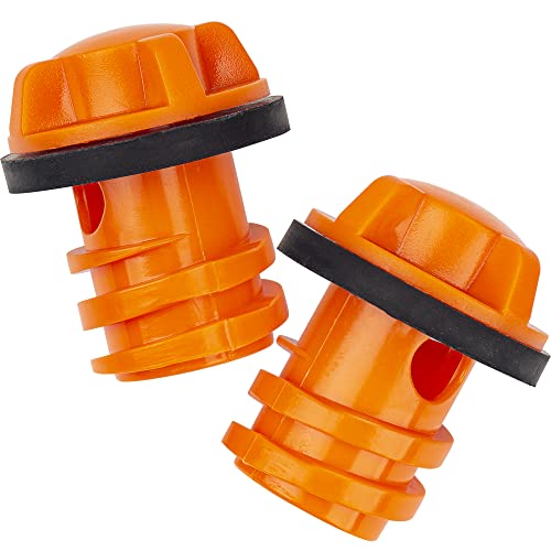 Omoojee Cooler Drain Plug 2 Pack Replacement Compatible with Yeti Roadie Tundra and Tank Coolers and Fit for RTIC Coolers Orange