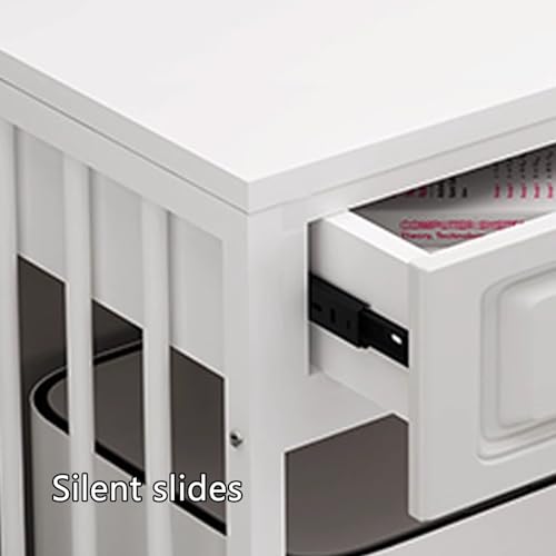Table d'appoint pour aspirateur robot avec roulettes noires - 7