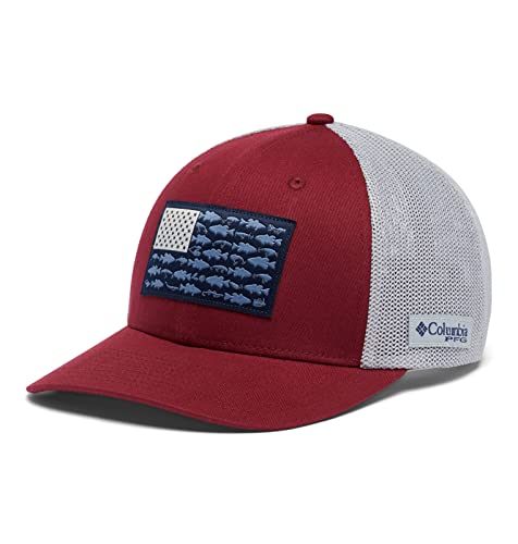 Image of Columbia Unisex PFG Fish Flag Mesh Ball Cap
