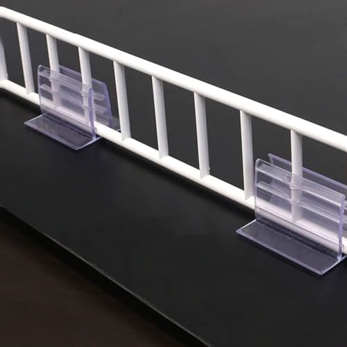 WANDIC Acryl-Plattenhalter, 10 Stück, robust, selbstklebend, Niesschutz, Schild, Halterung zur Befestigung von Acrylplatten und Platten