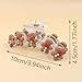 Christmas Gingerbread Man Hair Claw Clips Cute Gingerbread Man Hair Clips for Thick or Thins Hair Xmas Gingerbread Man Hair Jaw Clips Strong Hold Claw Clips Acrylic Design Non Slips Hair Accessories