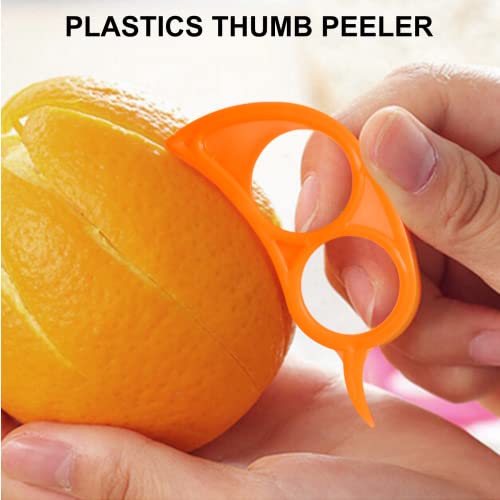 Vegetable Potato Peelers For Kitchen Stainless Steel Multi-Function Y-Shaped And I-Shaped Peelers Sets With Orange Peelers Plastic Long Handle Lemon Citrus Peel Cutter Mouse Type Orange Peeler(4Pcs） #TOP7
