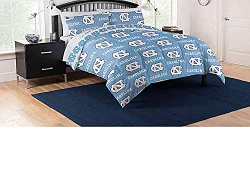 NORTHWEST The Company NCAA UNC Tar Heels Rotary Twin Bed in a Bag Set, Blue, Twin