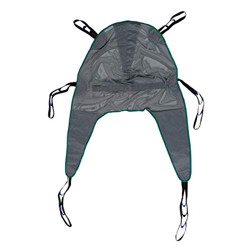 Patient Aid Full Body Mesh Divided Leg Sling With Head And Neck Support For Bathing And Toileting, With 155-255 Lbs (Medium) Weight Capacity Mesh Weave For Safe And Easy Transfers #TOP1