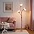 WERFOP Flower Floor Lamp for Living Room,Tall Standing Reading Lamp with Flexible Neck,3 Color Temperatures LED Dimmable Decorative Light,Pink Cute Floor Lamp for Bedroom Corner (Pink)
