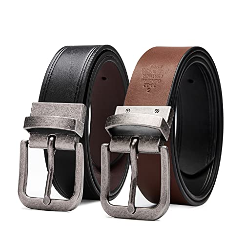 Men's Belts, TEVIKOL Leather Reversible Belt Casual Golf Dress Belts for Men Boy(36,Black/Brown) Men's Belts, TEVIKOL Leather Reversible Belt Casual Golf Dress Belts for Men Boy(36,Black/Brown)