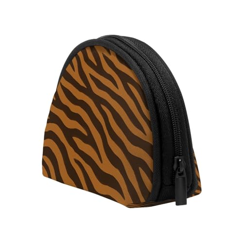 Portable Coin Purse Tiger Stripe Pattern Mini Zippered Money Pouch Card Holder4