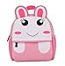 Casadeiy Mochila infantil de peluche animal lindo mochila de educación infantil temprana reducción de carga bolsa tamaño 26 * 32 * 10 cm (conejo)