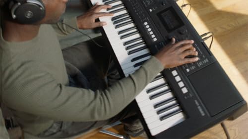Image of Yamaha PSR-E483 61-Key Touch-Sensitive Portable Keyboard with Sound, Music Rest and Power Adapter