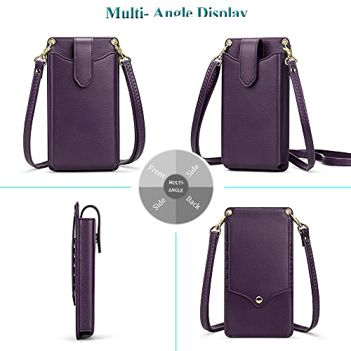 Image of Peacocktion Small Crossbody Cell Phone Purse for Women, Lightweight Mini Small Crossbody Bags for Women with Card Slots