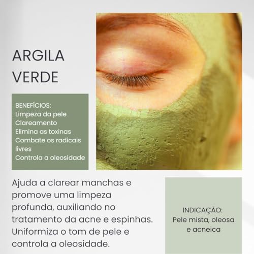 Argila Verde Em Pó Natural Arte Dos Aromas 250g
