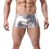 TESOON Mens Imitation Leather Underwear Sexy Boxer Briefs