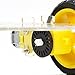 The perseids DIY Robot Smart Car Chassis Kit with Speed Encoder, 2 Wheels and and Battery Box for Adult Age 16+ (2 Wheels)