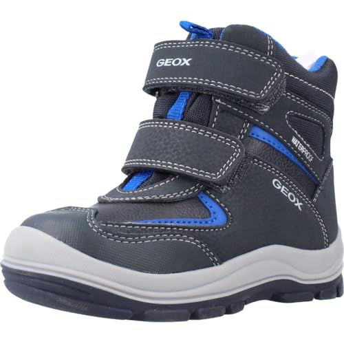 Geox B Flanfil Boy WPF bottines imperméables garderont les pieds de votre garçon au sec en bleu 22