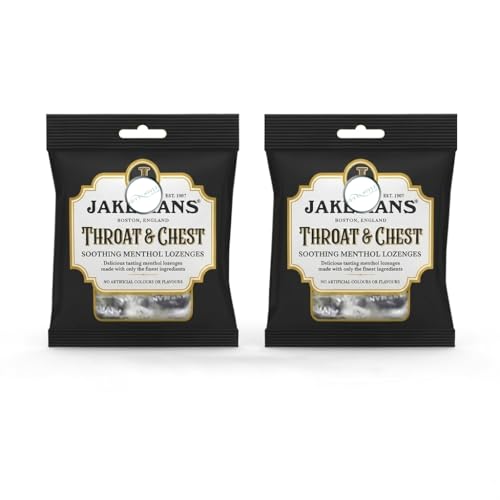 Image of 2x 73g Jakeman Throat & Chest Boiled Sweets – Traditional Hard Candy with Natural Menthol Flavour – Bundled by GetInStyle Shop