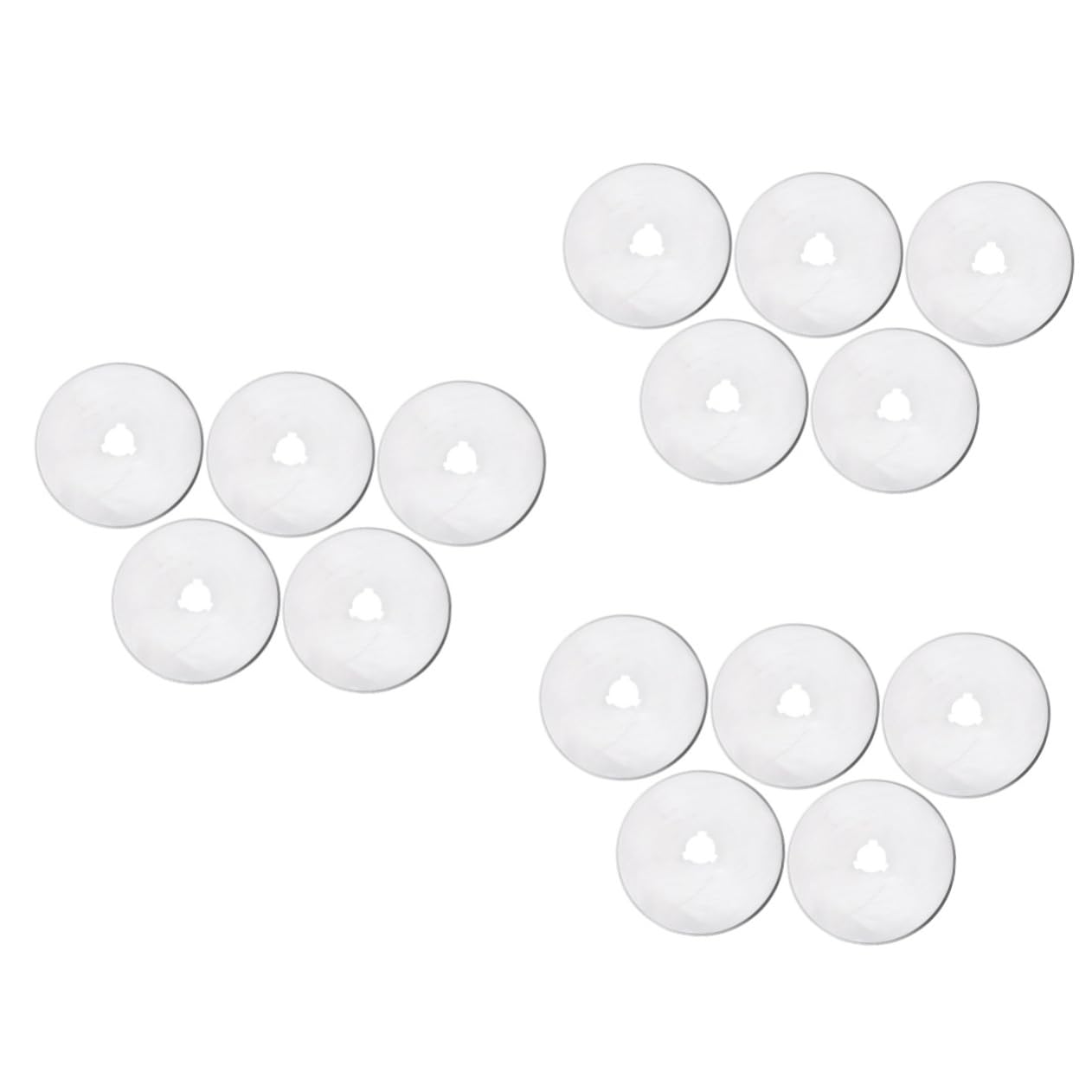Lurrose 3 Sätze Runde Schneidmesser Rotationsschneidematte Hochleistungs-rollschneider Stoffschneidrad Drehschere Rollschneiderstoff Rotationsmesserschneider Drehspitzer Silver 5 Stück * 3
