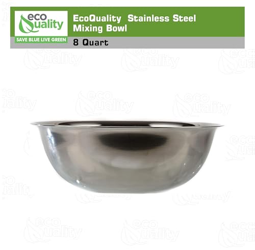 Set de 9 Tazones Grandes de Acero Inoxidable 8 Quart miniatura 3