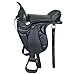 HILASON Black 18 INCHES 18 in Horse English Treeless Saddle Endurance Trail Leather