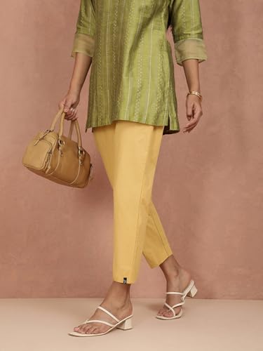 Image of TWIN BIRDS Kurti Pant for Women | 100% Woven Cotton Trousers | Comfortable Straight Fit | Functional Pocket | Daily Ethnic & Casual Wear