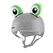 Parawild Frog Helmet Accessories w/Sticky Hook & Loop Fastener Adhesive (Helmet not Included), Fun Helmet Eyes/Ears/Cover for Snowboarding, Skiing, Biking, Cycling, Skating for Kids and Adults