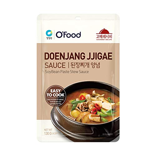 Chung Jung One O’Food Korean Doen Jang Jjigae Sauce, Soybean Paste Stew Sauce, Gourmet Recipe, 130g (4.59oz) 1Pack Chung Jung One O’Food Korean Doen Jang Jjigae Sauce, Soybean Paste Stew Sauce, Gourmet Recipe, 130g (4.59oz) 1Pack