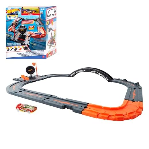 Hot Wheels City Pista de Brinquedo Pacote de Construção para crianças a partir de 4 anos
