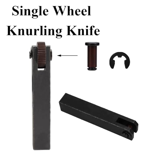 7 Stück Drehbank Rändelwerkzeuge Set, Hochgeschwindigkeitsstahl Teilung Diagonale Grobe Lineare Einzelräder 0,5 mm 1,5 mm 2 mm