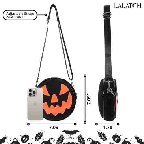 Halloween Purse Pumpkin Purse, Halloween Pumpkin Crossbody Bag Novelty Purse Sherpa Bag Kawaii Purse for Women3