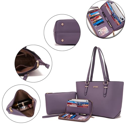 Image of Purses And Wallets Set For Women Work Tote Satchel Handbags Shoulder Bag Top Handle Totes Purse With Matching Wallet