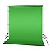 LimoStudio Photo Video Studio 10 ft. Adjustable Muslin Backdrop Support System with Green Background Muslin & Support Clamp, Backdrop Stand & Cross Bar, Solid Stable Structure, Photo Studio, AGG2063