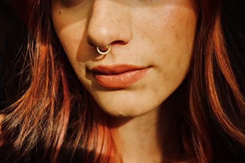 10Kt Solid Gold | Septum Ring | Body Jewelry | Solid Gold | Daith Piercing | Wedding Guest | Septum Hoop | Nose Hoops | Septum Clicker #TOP1